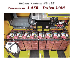 Батарейный отсек подъемника Haulotte HS18 E PRO