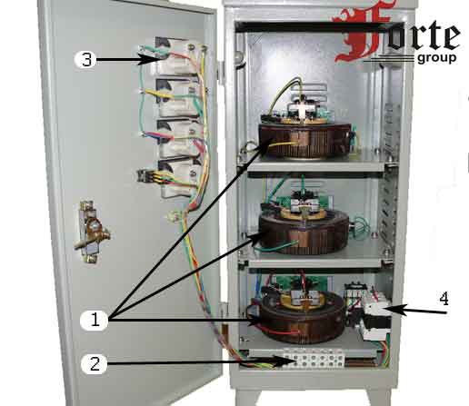 Стабилизатор напряжения трехфазный