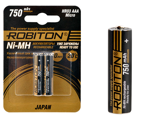 Аккумулятор ААA 750 mAh Japan