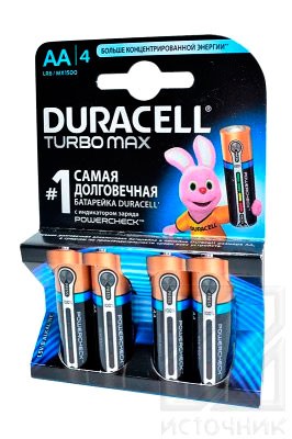 DURACELL  TURBO MAX LR6 BL4 NEW