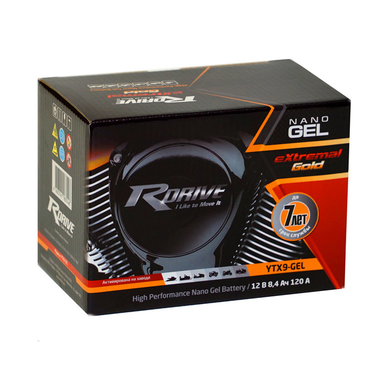 RDrive Gold YTX9-Gel в коробке