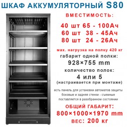 Батарейный шкаф S80