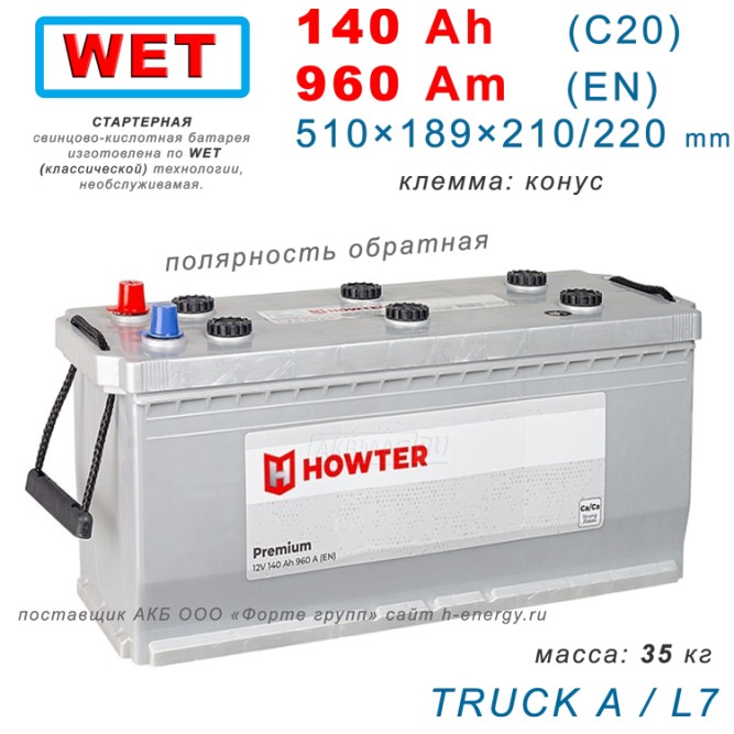 HOWTER Premium 140 euro 960 А