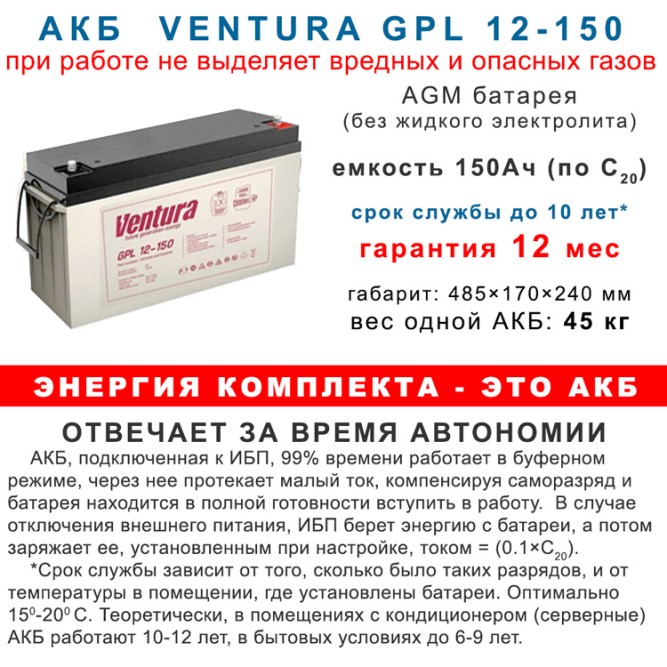 Комплект Stark 6200Вт MAX с АКБ 4×150Ah Ventura
