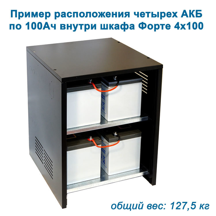 шкаф с 4 АКБ по 100ач