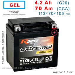 RDrive Gold YTX5L-GEL