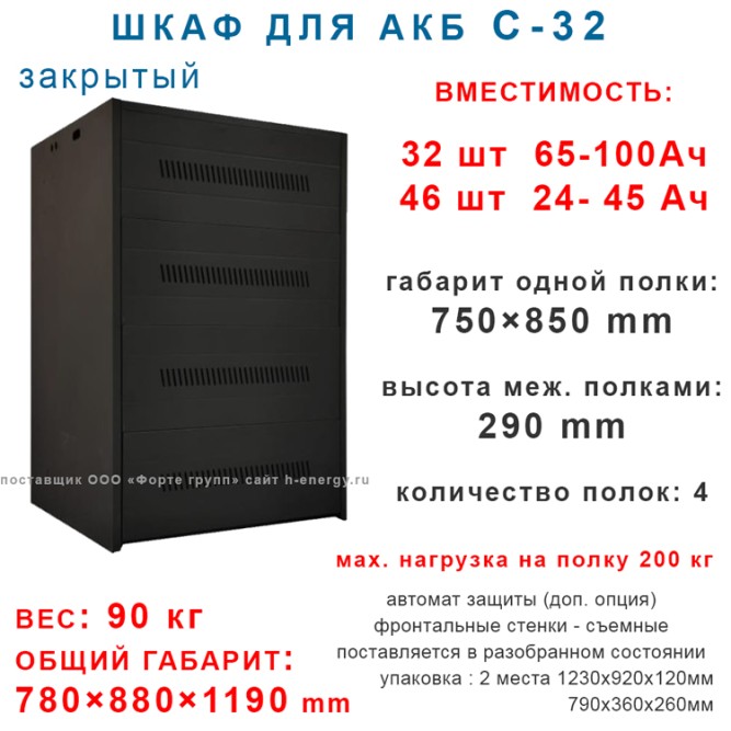 Батарейный шкаф С-32