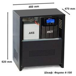 комплект ибп для котла Eltena E1000lt+3АКБ по 100ah шкаф