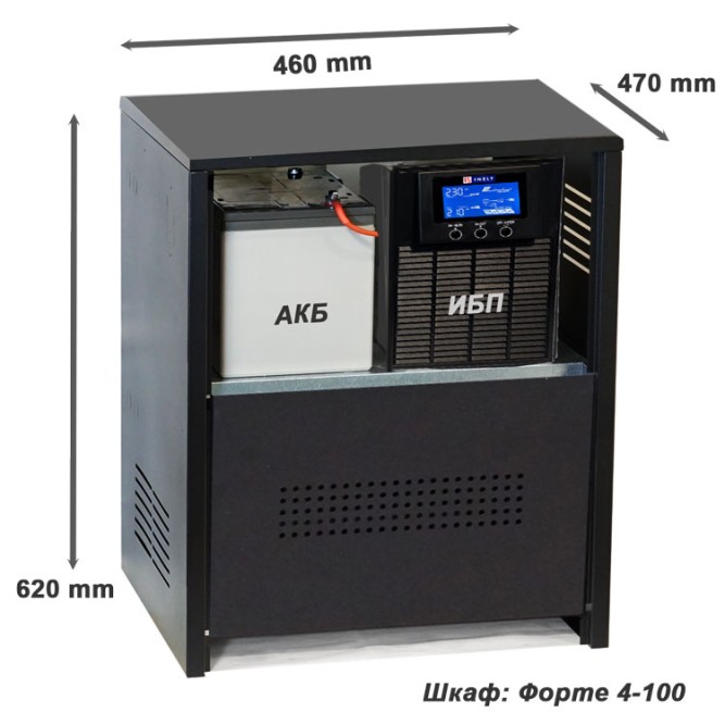 комплект ибп для котла Eltena E1000lt+3АКБ по 100ah шкаф