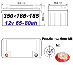 Vektor GPL 12-65S (12v 65Ah)