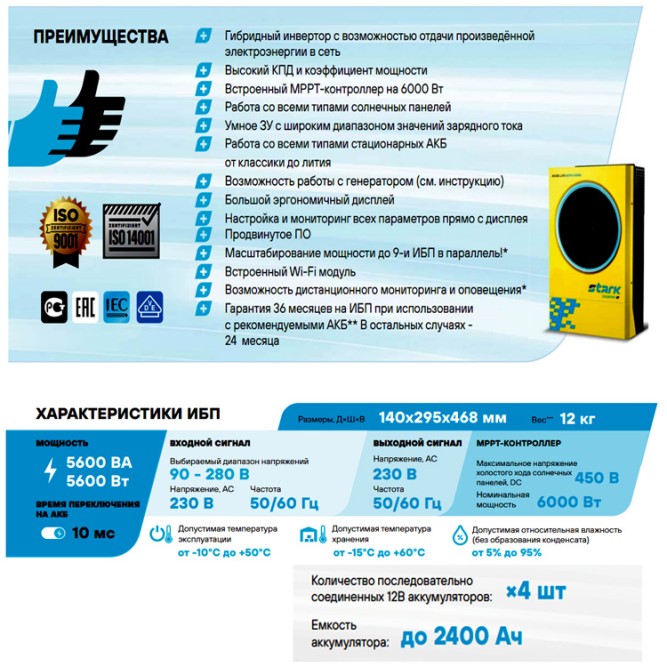 Stark Country 5600 INV SOLAR H