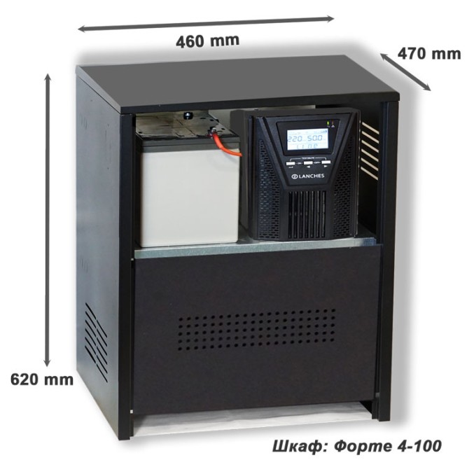 комплект ибп для котла Lanches L900Pro +3АКБ по 100ah шкаф