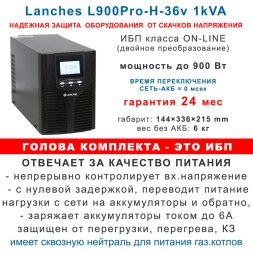 комплект ибп для котла Lanches L900Pro +3АКБ по 75ah шкаф