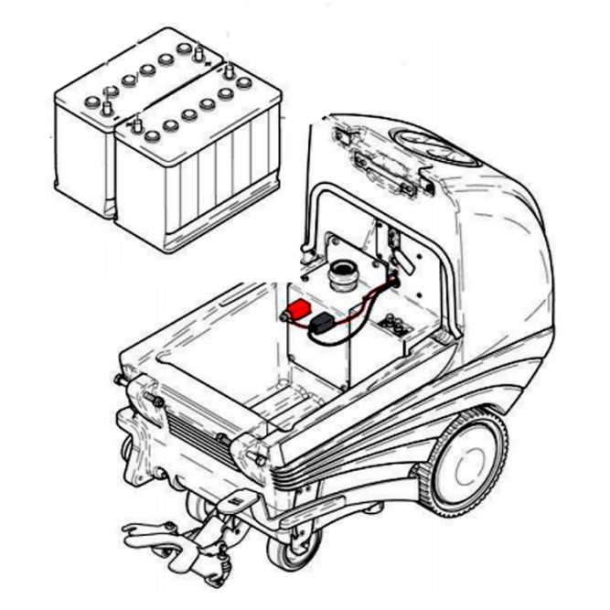 Аккумулятор для поломоечной машины CLEANFIX  RA 561, 505, 605 IBCT