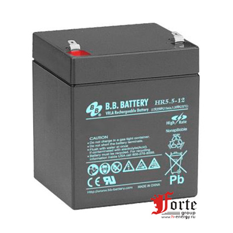 BB Battery HR5.5-12 12v 5.5ah AGM Розница / опт - спец цены