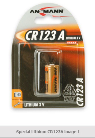 ANSMANN Lithium CR123A,blister - 1шт