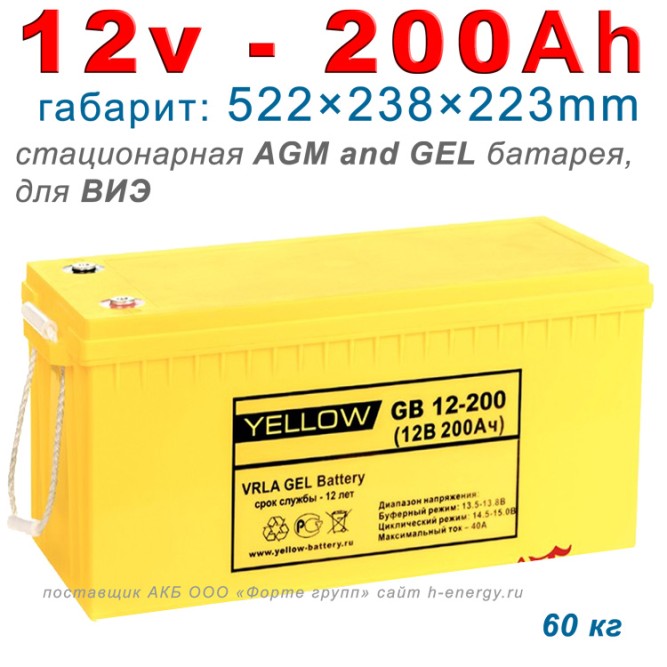 Yellow GB 12-200