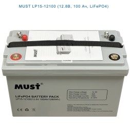 MUST LP15-12100 (12.8В, 100 Ач, LiFePO4)