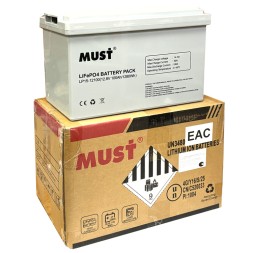 MUST LP15-12100 (12.8В, 100 Ач, LiFePO4)