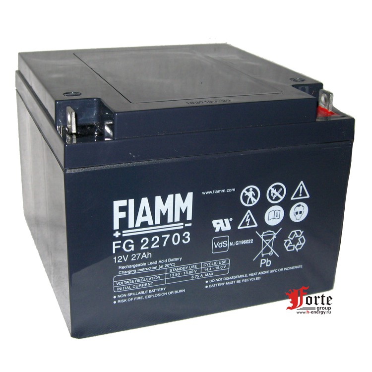FIAMM FG 22703 12v 27ah (12в 27Ач) Розница / опт - спец цены