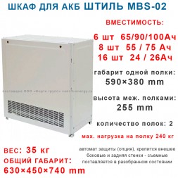 Батарейный стеллаж MBS-02