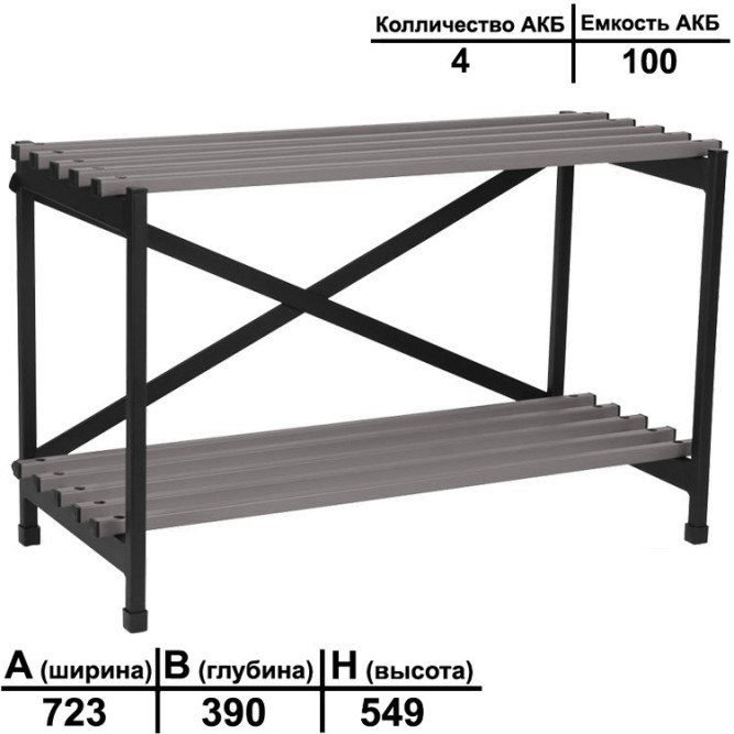Стеллаж аккумуляторный S2