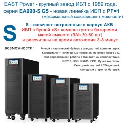 EAST EA990-S G5 3/3 15kVA