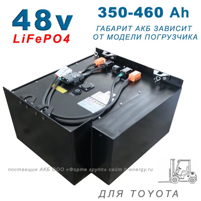 Литиевый аккумулятор 51.2v 350-460Ah