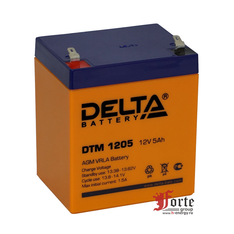 Аккумулятор delta ct 1205