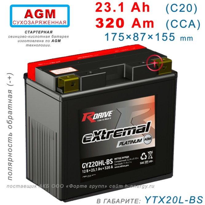 RDrive Platinum GYZ20HL-BS