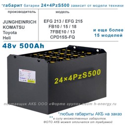 24×4 PzS 500 аккумулятор 48v 500Ah