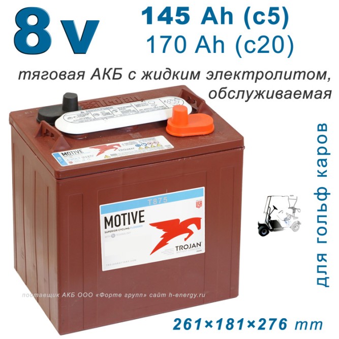 Trojan T875 (8v 145/170ah)