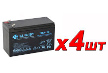 BB Battery HR9-12 АКБ ×4шт