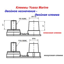 Лодочный аккумулятор RDrive ELECTRO Marine EMC12-100DT