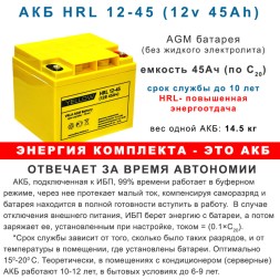 ИБП 15кВт Stark + 32×45Ah Yellow