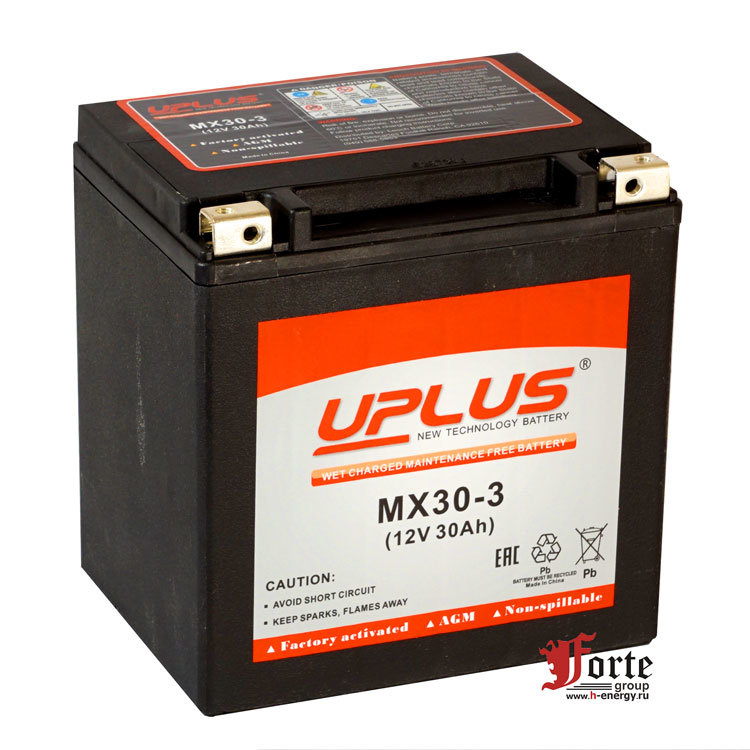 Мото аккумулятор uplus