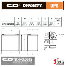 UPS12-210MR C&D DYNASTY