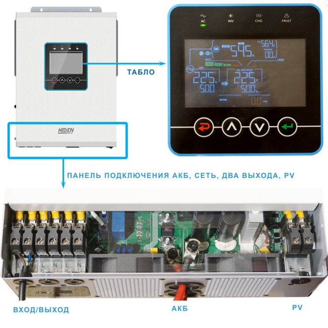 ИБП HIDEN SOLAR HS56-6548MAX