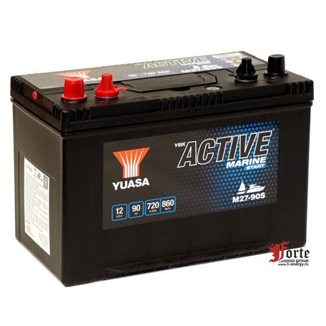 Лодочный аккумулятор YUASA MARINE M27-90S