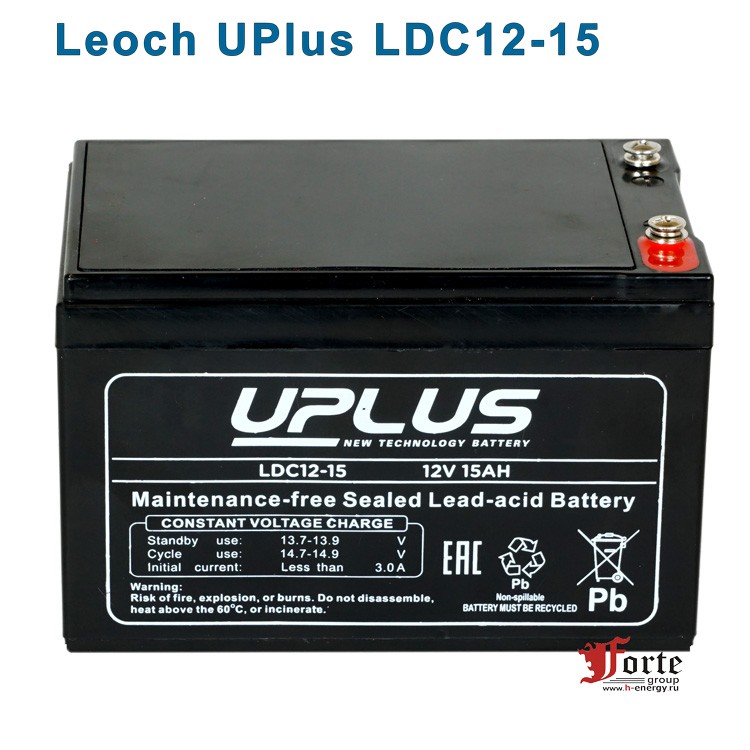 Аккумулятор Leoch UPlus LDC12-15