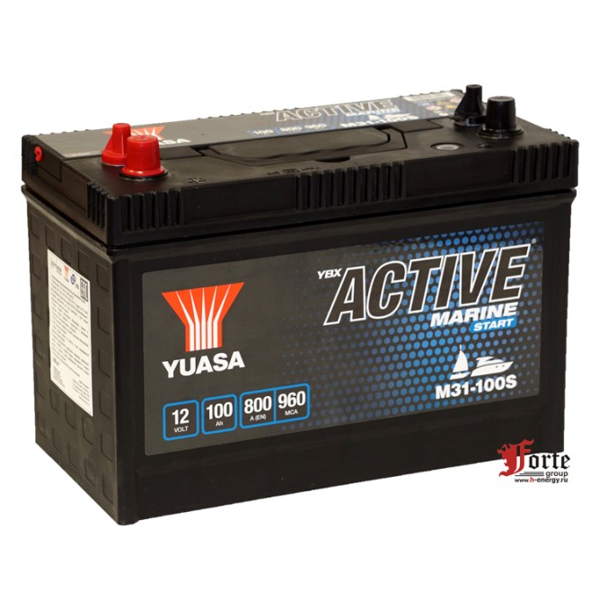 Лодочный аккумулятор YUASA MARINE M31-100S