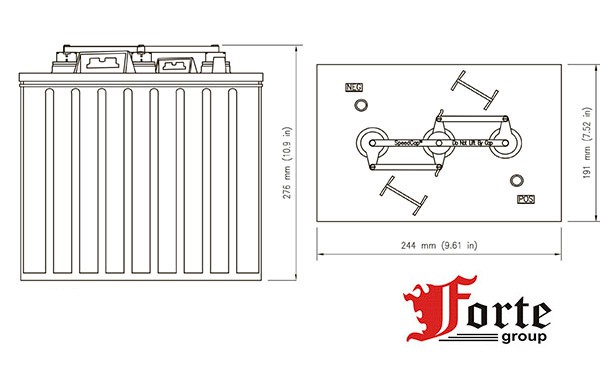 U.S.Battery US 100DIN XC2