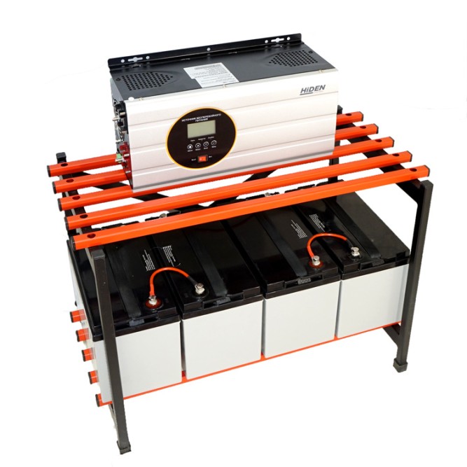 комплект ибп для дома HPS30 5кВт +4 АКБ по 100ah стеллаж