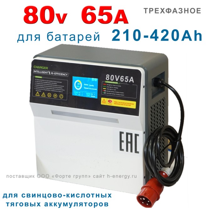 Зарядное устройство LNP 80v 65A (210-420Ah WET)