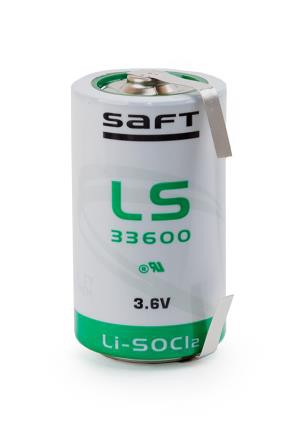 SAFT LS 33600 CNR D с лепестковыми выводами, литиевые спецэлементы