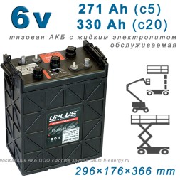UniPlus DT-J305 (6V330Ah) (пр-во 2025 год)