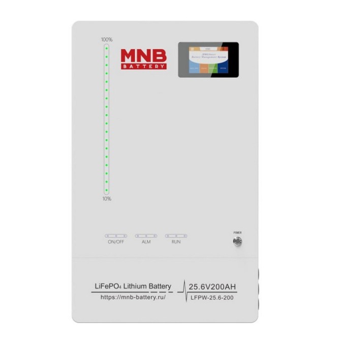 MNB Battery LFPW-25.6-200 LCD Touch (25.6В, 200 Ач, LiFePO4)