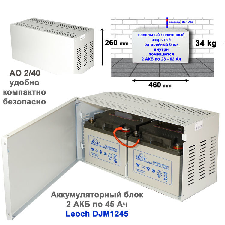 батарейный бокс АО2/45