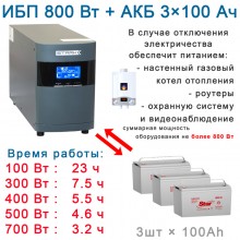 Супер:  Stark On-Line + 3х100Ah