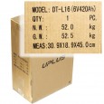 Размер, вес коробки с АКБ Leoch L16 (uplus)
